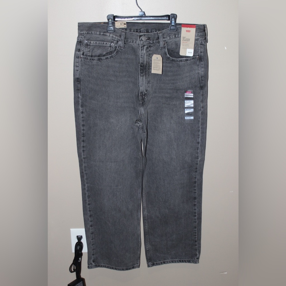 BNWT Levi's Men's Gray Relaxed 565 Jeans Size 36 X 30